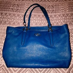 Coach Factory Teal Blue Crossbody - Large!